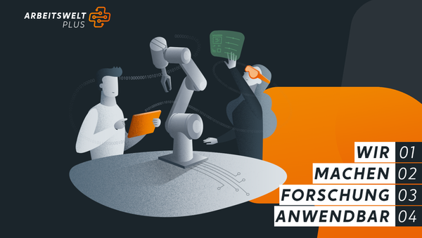 Das Bild zeigt die Webseite des Kompetenzzentrums Arbeitswelt Plus