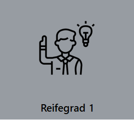 Das Bild stellt ein Symbol zum ersten Reifegrad dar.