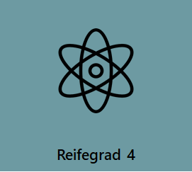 Das Bild stellt ein Symbol zum vierten Reifegrad dar.